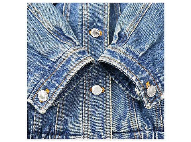 Chaqueta de denim y algodón Monogram Louis Vuitton Azul - vista 7