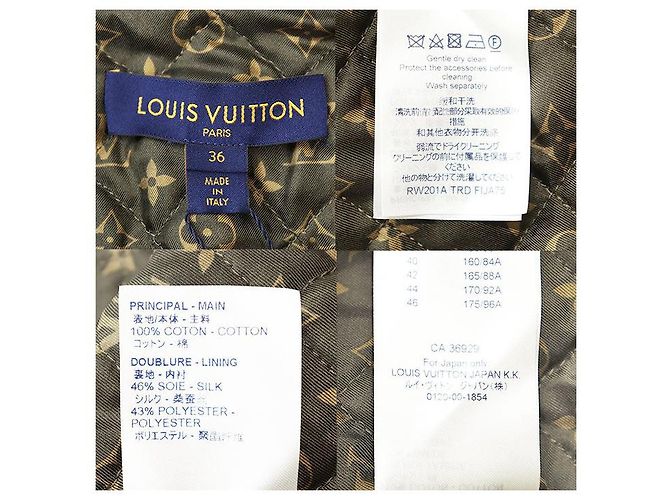 Chaqueta de denim y algodón Monogram Louis Vuitton Azul - vista 9