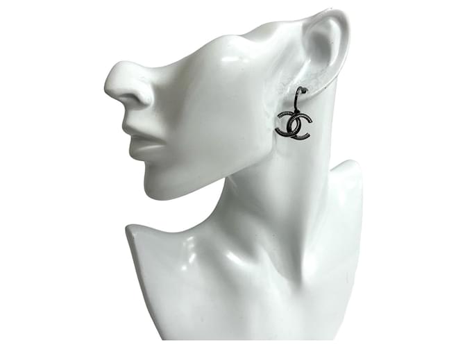 Pendientes Chanel Coco Mark Plata - vista 2