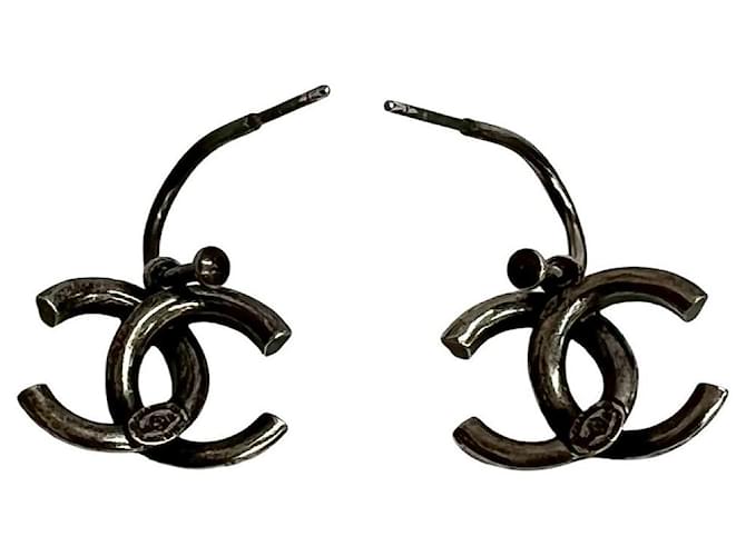 Pendientes Chanel Coco Mark Plata - vista 4