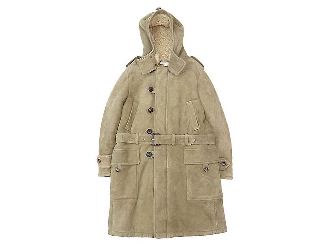 Casaco de pele de carneiro e shearling Gucci Verde Caqui - vista 12
