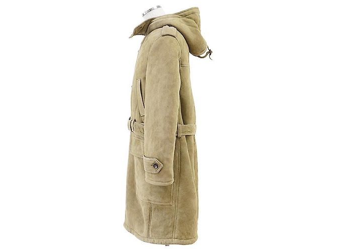 Casaco de pele de carneiro e shearling Gucci Verde Caqui - vista 4