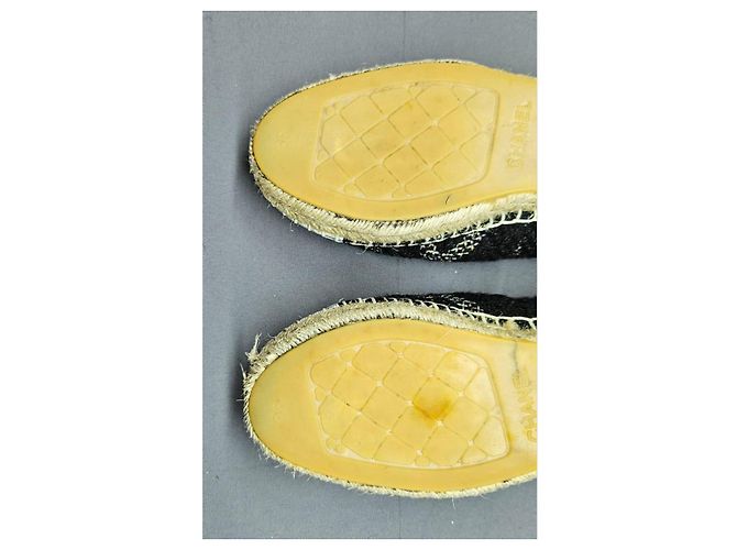Chanel Espadrilles Schwarz Weiß - Ansicht 12