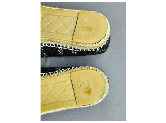 Chanel Espadrilles Schwarz Weiß - Ansicht 13