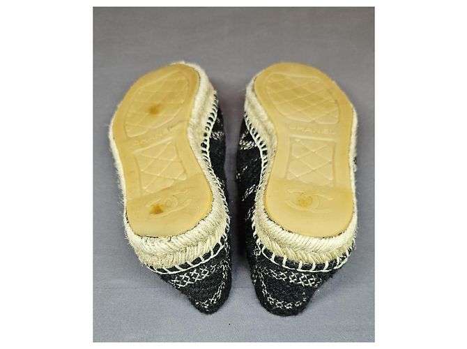 Chanel Espadrilles Schwarz Weiß - Ansicht 14