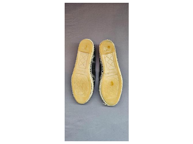 Chanel Espadrilles Schwarz Weiß - Ansicht 15