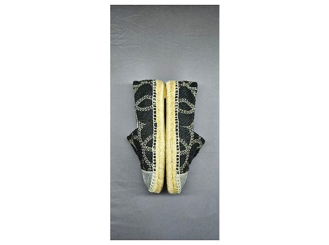 Chanel Espadrilles Schwarz Weiß - Ansicht 6
