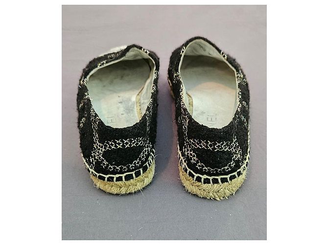 Chanel Espadrilles Schwarz Weiß - Ansicht 7