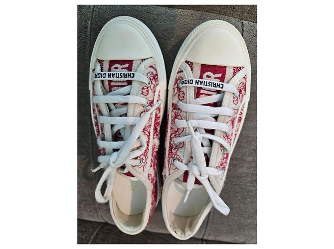 Sneakers Christian Dior D-Connect Bianco Rosso - vista 10