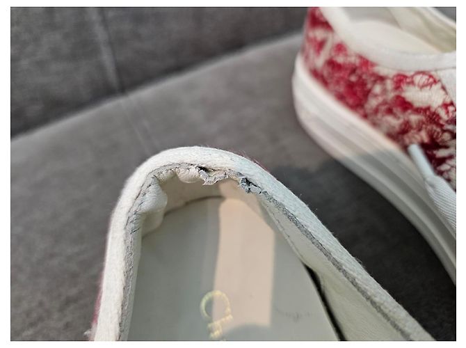 Sneakers Christian Dior D-Connect Bianco Rosso - vista 12