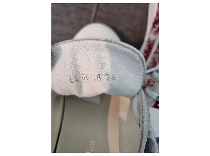 Sneakers Christian Dior D-Connect Bianco Rosso - vista 14