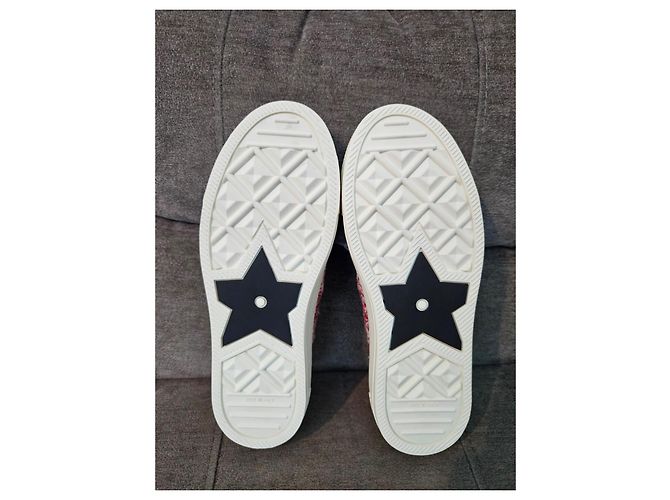 Sneakers Christian Dior D-Connect Bianco Rosso - vista 15