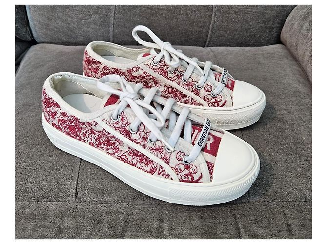 Sneakers Christian Dior D-Connect Bianco Rosso - vista 2