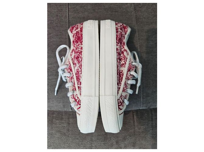 Sneakers Christian Dior D-Connect Bianco Rosso - vista 5