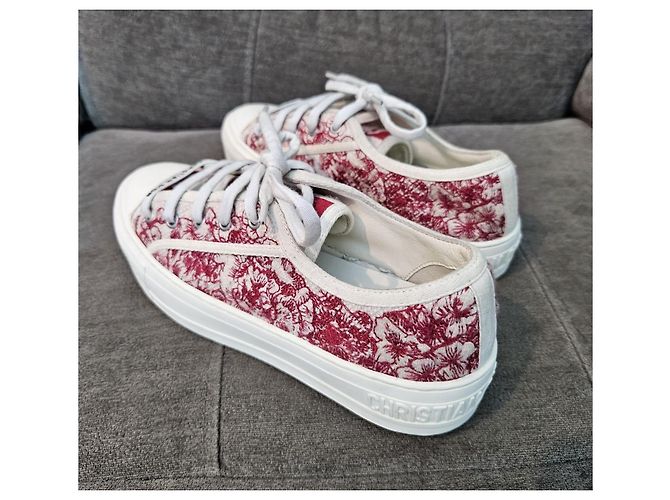Sneakers Christian Dior D-Connect Bianco Rosso - vista 7