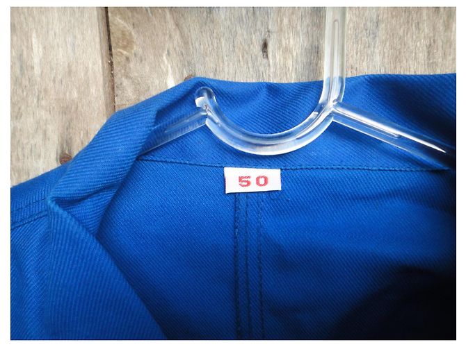 Autre Marque Molinel Blaue Baumwoll-Arbeitsjacke - Ansicht 2