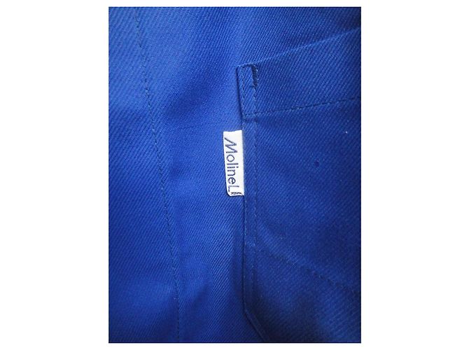 Autre Marque Molinel Blaue Baumwoll-Arbeitsjacke - Ansicht 3