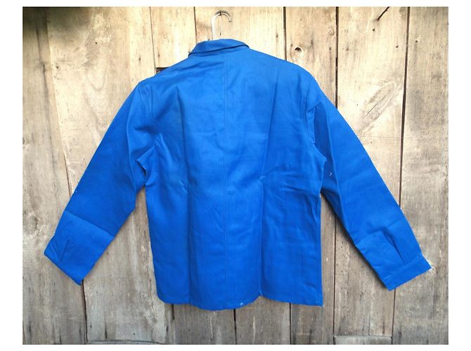 Autre Marque Molinel Blaue Baumwoll-Arbeitsjacke - Ansicht 4