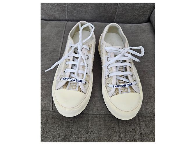 Sneakers Christian Dior D-Connect Bianco Beige - vista 12