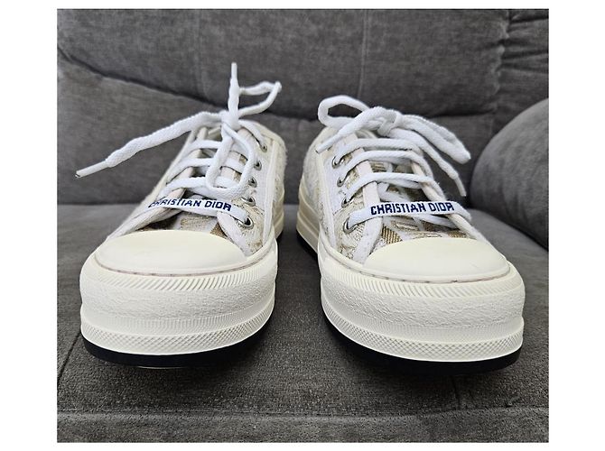 Sneakers Christian Dior D-Connect Bianco Beige - vista 2