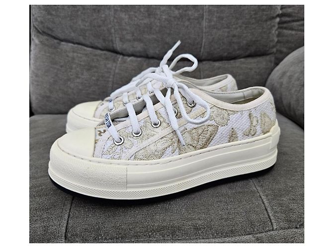 Sneakers Christian Dior D-Connect Bianco Beige - vista 4