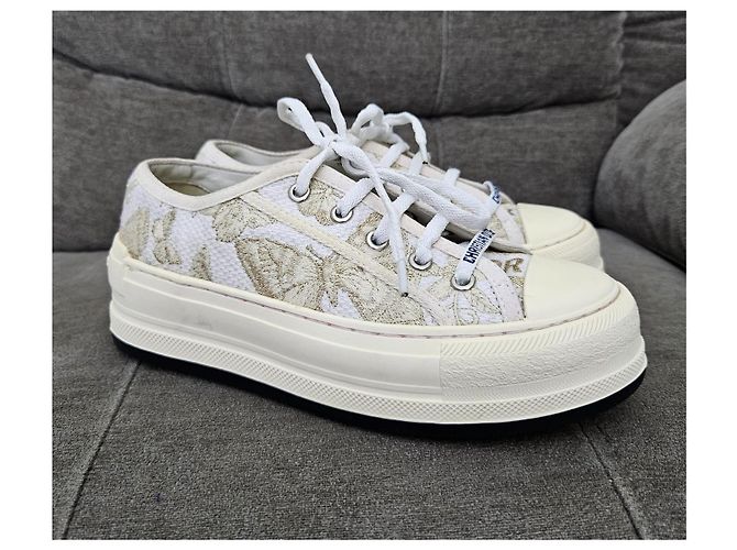 Sneakers Christian Dior D-Connect Bianco Beige - vista 5