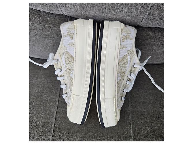 Sneakers Christian Dior D-Connect Bianco Beige - vista 6