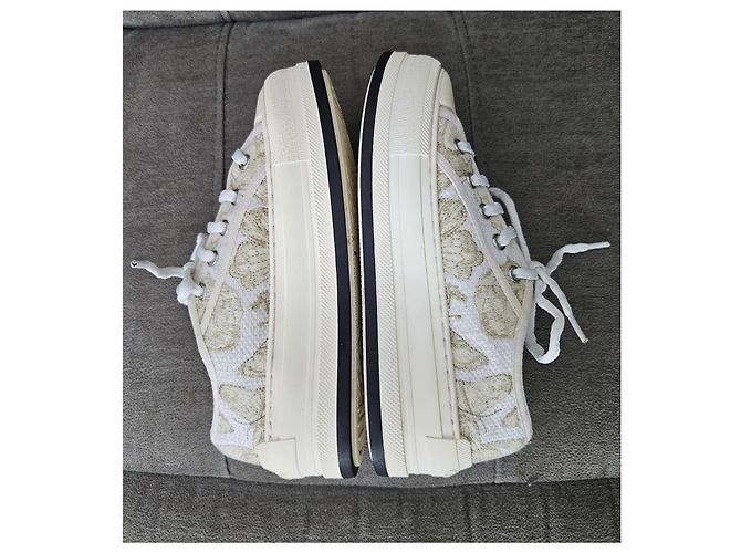Sneakers Christian Dior D-Connect Bianco Beige - vista 7