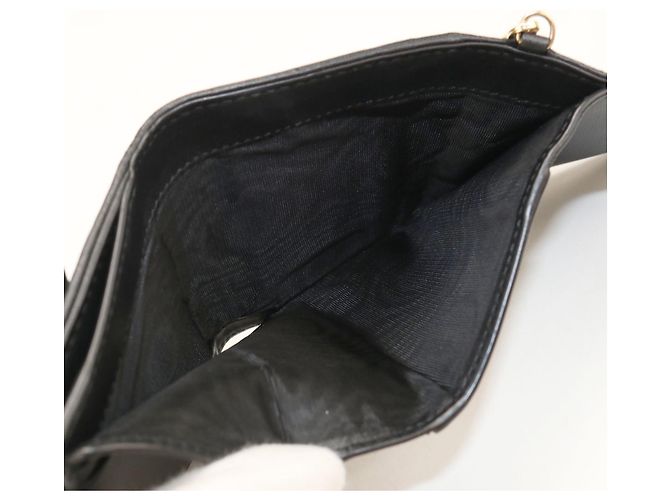 Christian Dior Black Leather Tri-fold Wallet - view 5