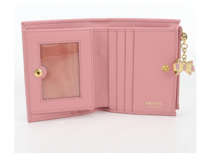 Cartera de piel Saffiano de Prada Rosa - vista 3