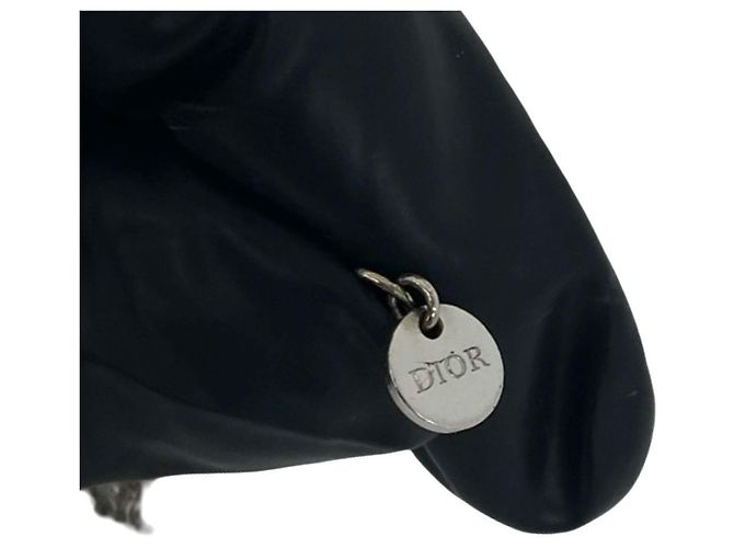 Bracciale charm con motivo logo CD Christian Dior Argento - vista 3