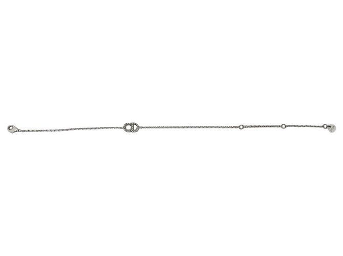 Bracciale charm con motivo logo CD Christian Dior Argento - vista 6