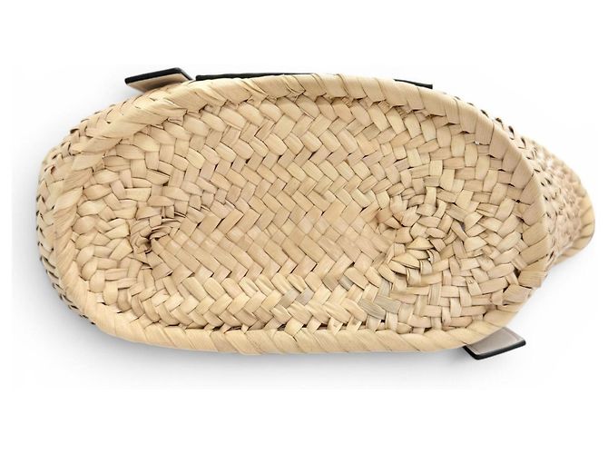 Borsa cesta Loewe in pelle bianca Anagram Bianco - vista 5