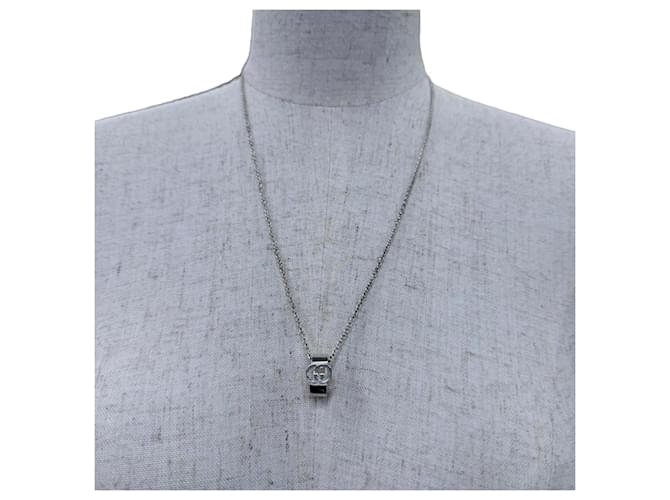 Collana con pendente Interlocking G Gucci Argento - vista 4