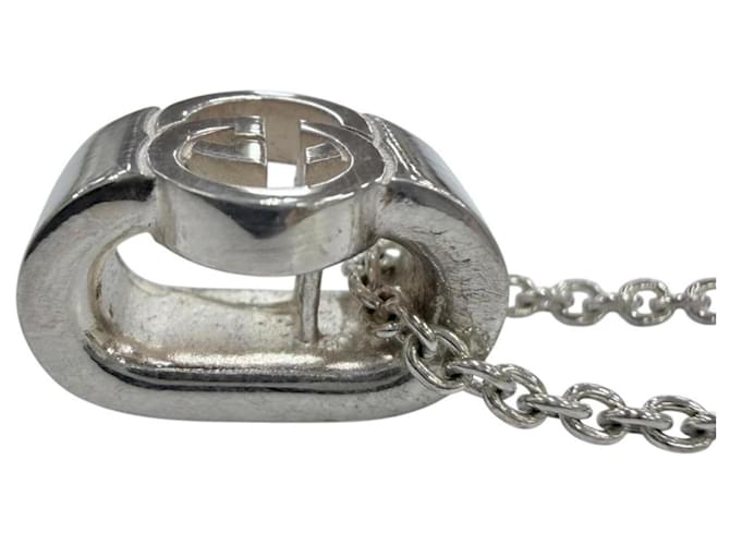 Collana con pendente Interlocking G Gucci Argento - vista 5