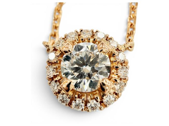Colar de ouro rosa Cartier com diamantes Dourado - vista 5