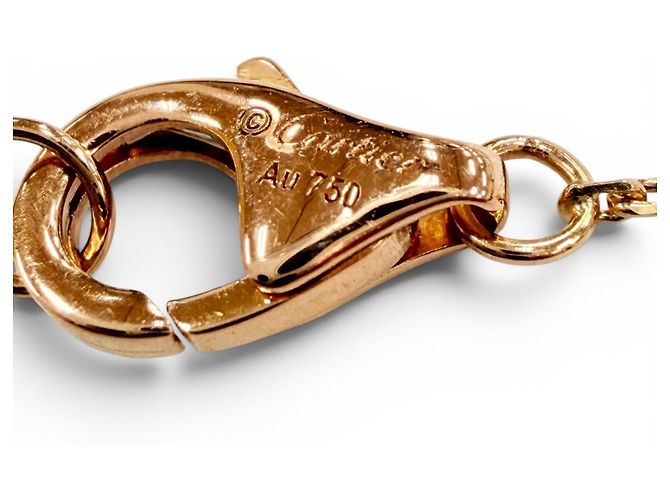 Colar de ouro rosa Cartier com diamantes Dourado - vista 8