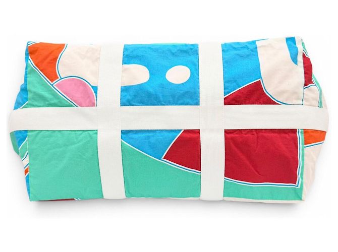 Hermès Hermes Cabas Drapeaux au Vent Tote Bag Multicolore - vista 4