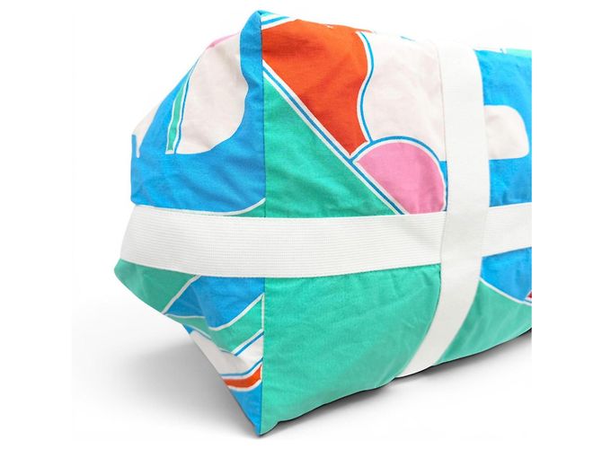 Hermès Hermes Cabas Drapeaux au Vent Tote Bag Multicolore - vista 6