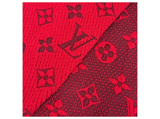 Echarpe de lã e seda Ruby da Louis Vuitton Vermelho - vista 4