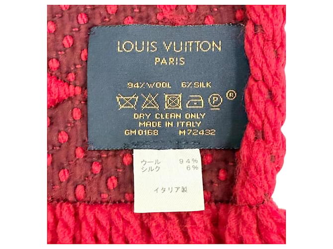 Echarpe de lã e seda Ruby da Louis Vuitton Vermelho - vista 6