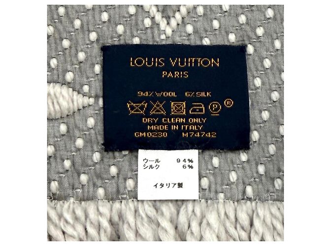 Stola in misto lana e seta Logomania Louis Vuitton - vista 8