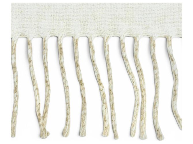 Stola in lana e cashmere Loewe Beige Crudo - vista 5