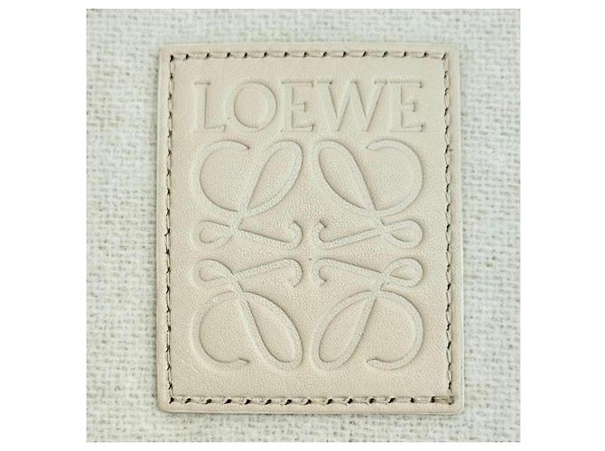 Stola in lana e cashmere Loewe Beige Crudo - vista 6
