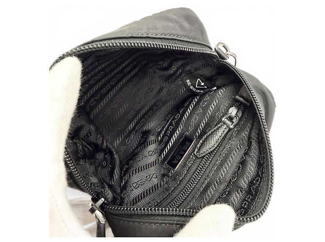 Pochette mini Vera Re-Nylon Prada Nero - vista 5