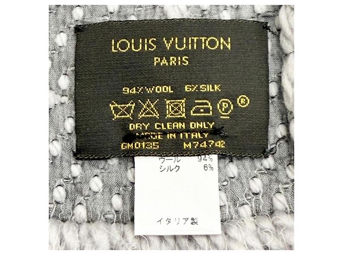 Stola in lana e seta Logomania Louis Vuitton - vista 6