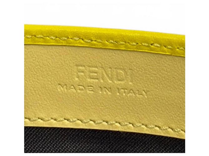 Fendi 8M0251 FF Diamond Continental Leather Long Wallet Giallo - vista 10