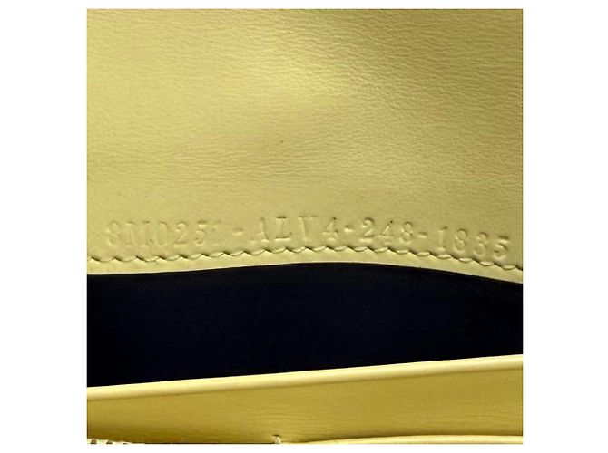 Fendi 8M0251 FF Diamond Continental Leather Long Wallet Giallo - vista 11