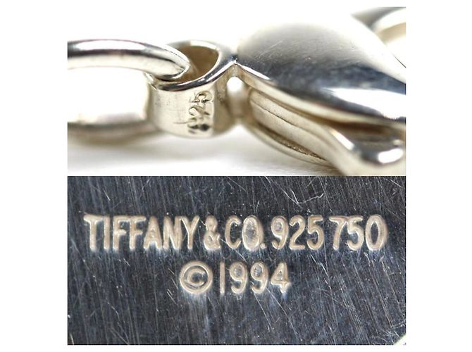 Colar Coração de Cadeado em Prata de Lei e Ouro Amarelo 18K da Tiffany & Co. - vista 5