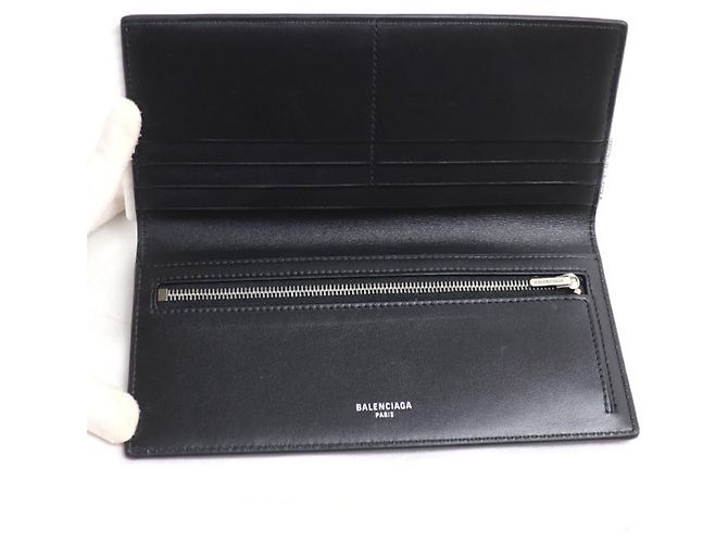Portafoglio lungo per passaporto Balenciaga Nero - vista 3